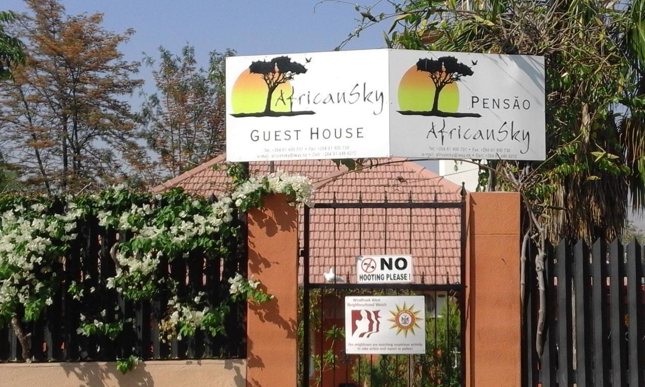 African Sky Guesthouse Windhoek Exterior foto